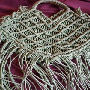 Mint green beach bag. Super cute can pair it with different things.